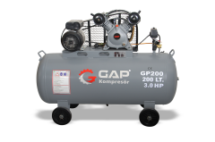 200 lt 2 Kafa 8 Bar 3 Hp Pistonlu Hava Kompresörü -GP 200