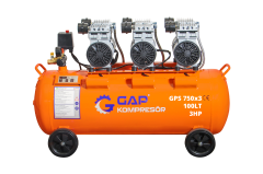 100 lt Sessiz ve Yağsız Hava Kompresörü - GPS 750x3