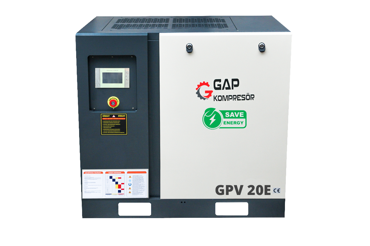 20 Hp 1000 lt İnvertörlü Vidalı Hava Kompresörü - GPV 20 E