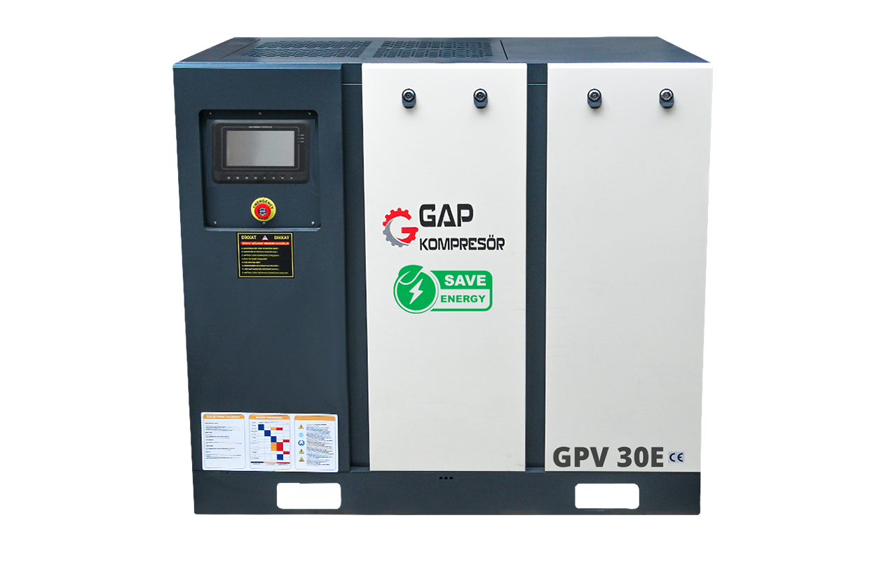 30 Hp 1000 lt İnvertörlü Vidalı Hava Kompresörü - GPV 30 E