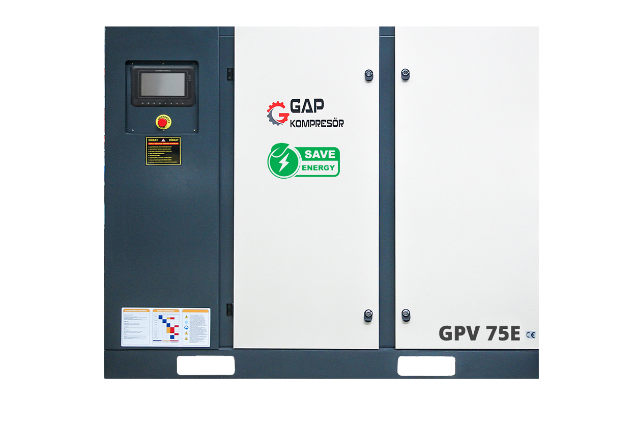 75 Hp 2000 lt İnvertörlü Vidalı Hava Kompresörü - GPV 75 E